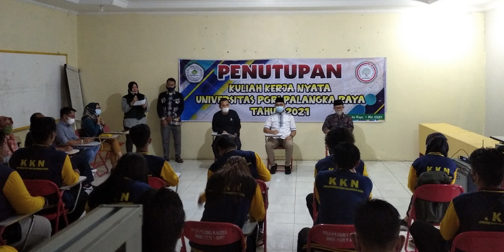 Penutupan Kegiatan KKN Universitas PGRI Palangka Raya Semester Genap T.A. 2020/2021